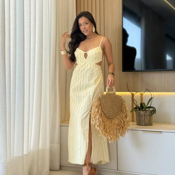 VESTIDO LISTRADO